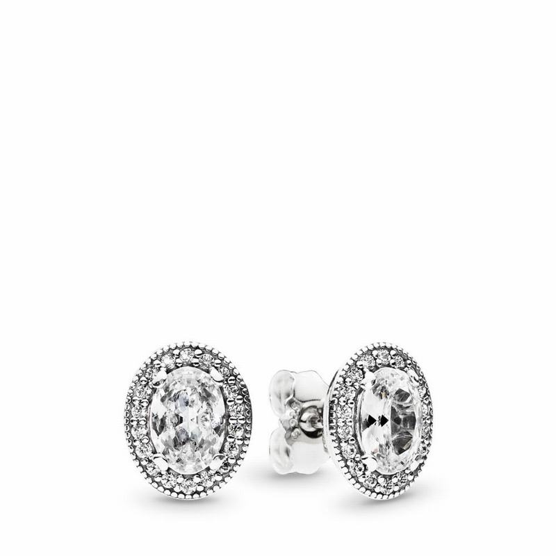 Pandora Vintage Elegance Stud Earrings NZ Sale, Sterling Silver (210689-ONQ)